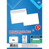 Spirit: Biela obálka C6 11,4x16,2cm balenie 50 ks