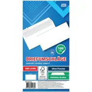 Spirit: Biela obálka LA/4 11x23cm balenie 100 ks