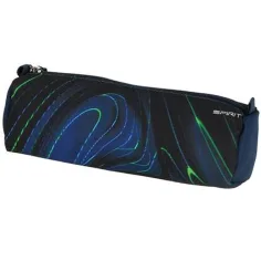 Spirit: Blue Stripes modro-zelené pruhy na čiernom podklade školská taška, batoh 4-dielna súprava 41x20x32cm obrázok 5