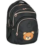 Spirit: Masha medve čierna zaoblená školská taška, batoh 46x31x21cm