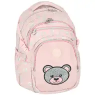 Spirit: Masha medve ružový zaoblený školský batoh, ruksak 46x31x21cm