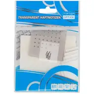 Spirit: Priehľadné biele samolepiace bočné označenie 75x75mm