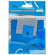 Spirit: Priehľadné modré samolepiace záložky 75x75mm