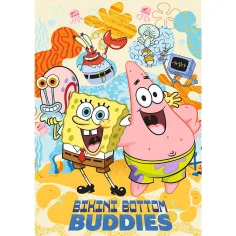 SpongeBob v štvorcových nohaviciach Najlepší priatelia z Bikinového dna 1000-dielne Premium plus kvalitné puzzle - Trefl obrázok 2