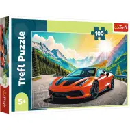 Športové auto v horách 100-dielne puzzle - Trefl