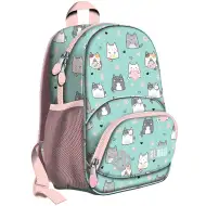 St.Right Charming Cats školský batoh s motívom mačiek BP70 32x22x11,5 cm