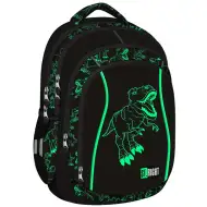 St.Right: Školská taška s motívom dinosaura T-Rex so štyrmi priehradkami, batoh