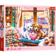 Šteniatková láska Prémiová kvalita 500-dielne puzzle – Trefl