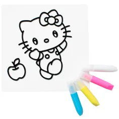 Sticker Art: Sada na vyfarbovanie nálepiek Hello Kitty, rôzne druhy, 1 ks - Comansi obrázok 2