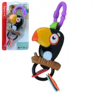 Sun Baby: Veselý tukan bábika s chrastítkom a hryzátkom