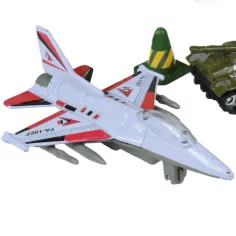 Super Army: Vojenská hračková sada s kovovými vozidlami a lietadlom s otáčacími kolesami v dvoch variantách obrázok 10