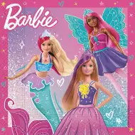 Súprava papierových servítok Barbie – 2-vrstvové, 33x33 cm, 20 ks