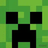 Súprava papierových servítok Minecraft – 2-vrstvové, 33x33 cm, 20 ks