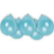Svetlomodré latexové balóny, sada 8 ks
