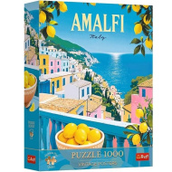 Taliansko Amalfi vintage plagáty Prémium Plus 1000-dielne puzzle - Trefl