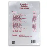 Technická papierová súprava pre 4. ročník, 25 ks