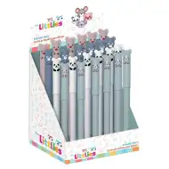 The Littlies: Roztomilá zvieratková gumovateľná guľôčkové pero, rôzne druhy, 1 ks