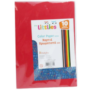 The Littlies: balenie farebného kreatívneho papiera formátu A4, 50 listov