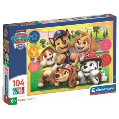Tlapková patrola Super Color puzzle 104 dielikov - Clementoni