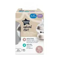 Tommee Tippee: Closer To Nature priehľadná fľaša na kŕmenie 150 ml (0 mesiacov+)