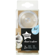 Tommee Tippee: Closer to Nature cumlík na fľašu so stredným prietokom 2 ks (3 mesiace+)