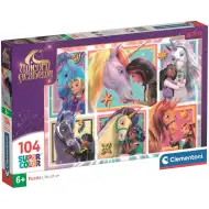 Unicornová akadémia spolu s jednorožcami 104-dielne Supercolor puzzle - Clementoni
