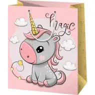 Unikornis stredne veľká darčeková taška 18x23x10cm
