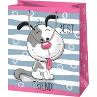 Usmiaty psí veľký darčekový vak 27x14x33cm