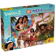 Vaiana 2 v 1, 48-dielne puzzle a omaľovánka, 35x25 cm - Lisciani
