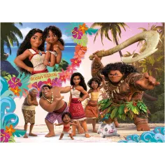 Vaiana 2 v 1, 48-dielne puzzle a omaľovánka, 35x25 cm - Lisciani obrázok 2