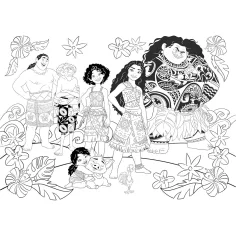 Vaiana 2 v 1, 48-dielne puzzle a omaľovánka, 35x25 cm - Lisciani obrázok 3