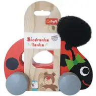 Valčekujúca lienka drevená ťahacia hračka - Trefl