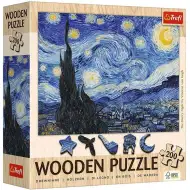 Van Gogh: Hviezdna noc 200-dielne drevené puzzle - Trefl