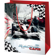 Veľká darčeková taška s motívom Formula 1 26 × 13 × 33 cm