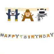 Veselý zvierací party banner