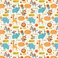 Všetko najlepšie k narodeninám! Balenie papier s džungľovými zvieratami 100x70 cm