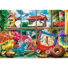 Vtáky za oknom 1000-dielne Prémium plus kvalitné puzzle - Trefl obrázok 2