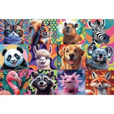 Vtipné zvieracie portréty 300-dielne puzzle - Trefl obrázok 2