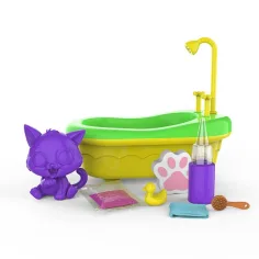 Washy Friends: Color Reveal Kúpeľ mačičky s vaňou a doplnkami - Pinki obrázok 2