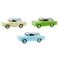 Welly: Kovový model auta Trabant v rôznych verziách 1/64