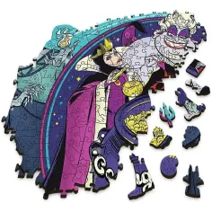 Wood Craft: Disney Zloduchovia 500+5 dielna prémiová drevená puzzle - Trefl obrázok 2