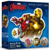 Wood Craft: Marvel Avengers - Iron Man 160 kusový prémiový drevený puzzle - Trefl