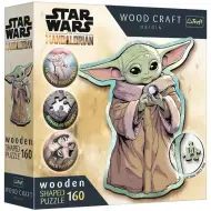 Wood Craft: Star Wars - Mandalorian Grogu 160-dielny prémiový drevený puzzle - Trefl