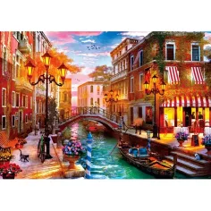 Západ slnka v Benátkach 500-dielna HQC kompaktná puzzle - Clementoni obrázok 2