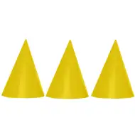 Zlaté párty klobúky, sada 6 ks