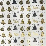 Zlatý ozdobný papier na balenie darčekov 200x70 cm