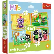 Zoznámte sa s Milou a jej priateľmi 4v1 puzzle set - Trefl