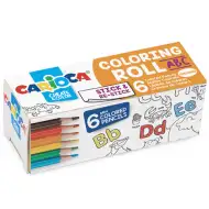 ABC mini valec na farbenie so 6 mini farebnými ceruzkami - Carioca