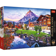 Alpská dedina vo Švajčiarsku prémiové puzzle 1000 ks - Trefl