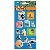 Animal Planet 3D vypuklé nálepky na hárku 10x22cm